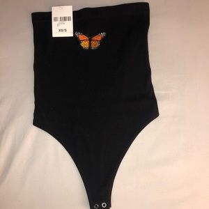 Butterfly tube bodysuit